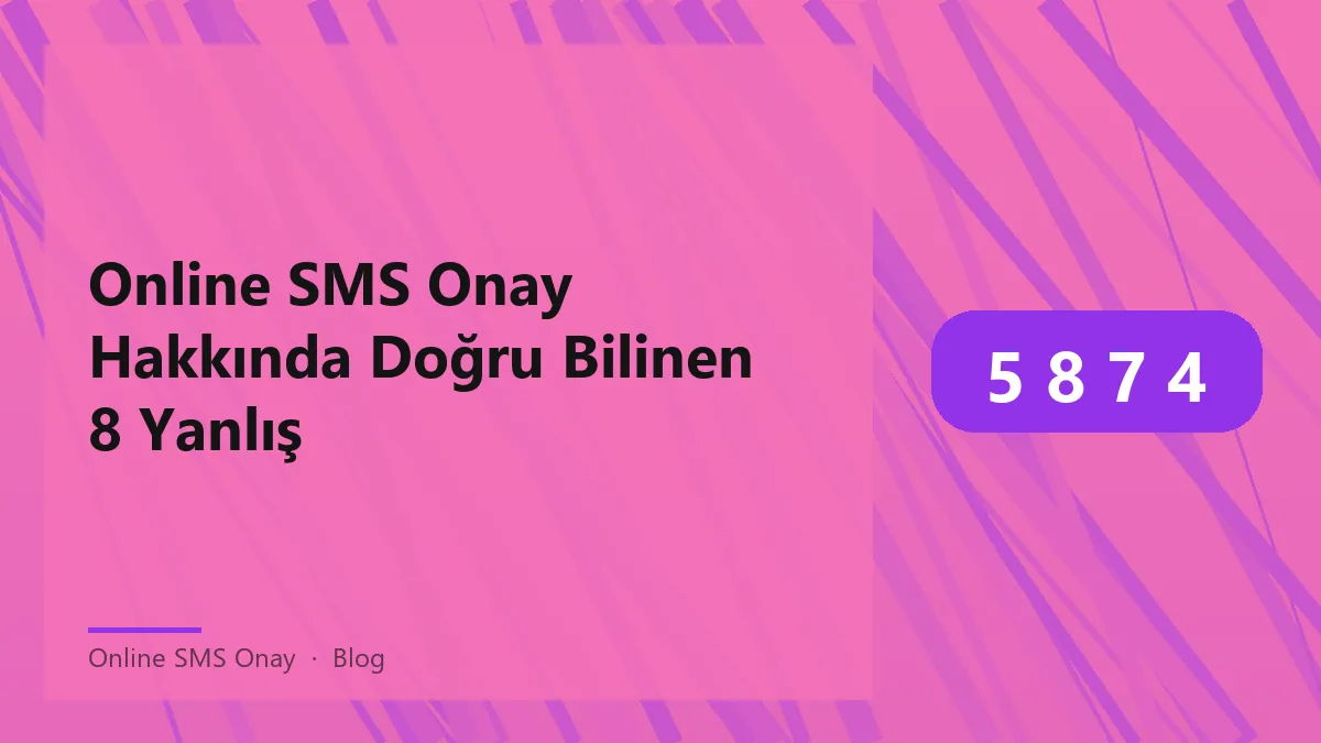 Online SMS onay süreci ile ilgili bilgilendirici görsel