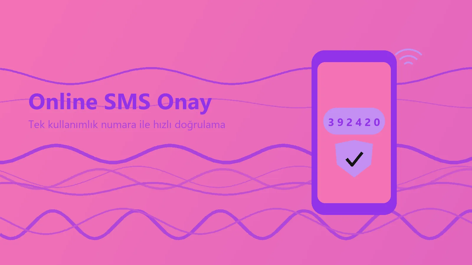 Online SMS Onay bulut panelinde tek kullanımlık numaraya gelen doğrulama kodu